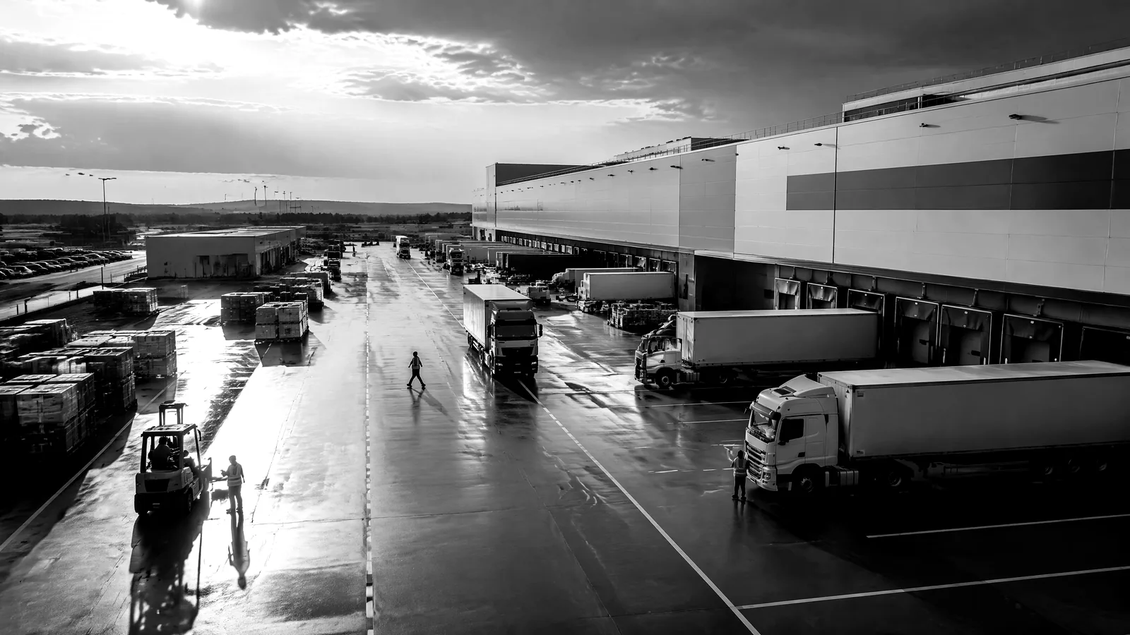 Coordinated logistics operations at a modern distribution facility